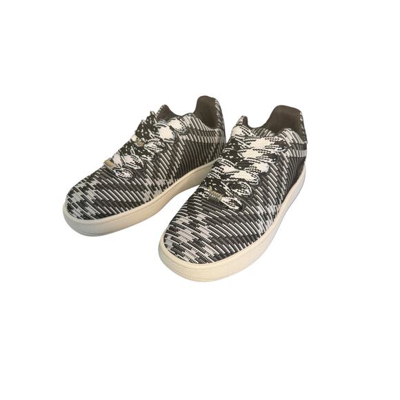 Burberry NIB Box Knit Sneakers in Black and White Check Size 42 - Picture 12 of 14